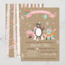 Search for winter woodland birthday invitations Forest