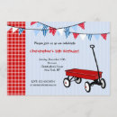 Search for red wagon invitations Vintage