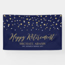 Search for retirement party banners Gold
