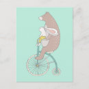 Search for brown bear illustration postcards Cute