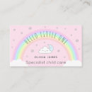 Search for clouds business cards Childcare