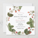 Search for strawberry bridal invitations Greenery