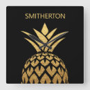 Search for gold pineapple clocks Stylish