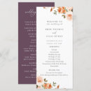Search for autumn wedding programs Rustic