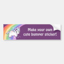 Search for unicorn bumper stickers Kawaii
