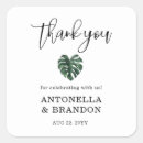 Search for monstera wedding stickers Leaf