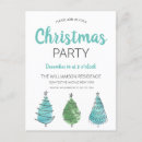 Search for blue christmas invitations Watercolor