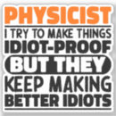 Search for physics student stickers Scientist