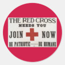 Search for red cross stickers Vintage