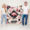 Search for cute pink flamingo blankets Girly