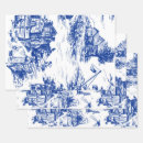 Search for french toile wrapping paper Pastoral