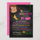 Search for girl monkey birthday invitations Girls birthday party