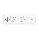 Search for fleur de lis return address labels Elegant