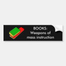 Search for books bumper stickers College