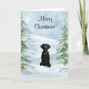 Search for black lab christmas cards Black labrador retriever