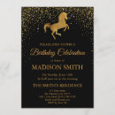 Search for rectangle gold star invitations Black