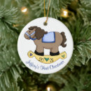 Search for rocking horse christmas tree decorations Baby