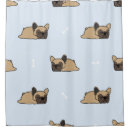 Search for french bulldog shower curtains Background