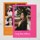 Search for pink orange graduation invitations Simple