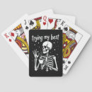 Search for funny skeleton playing cards Fall