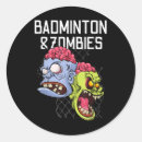 Search for funny badminton stickers Old smash hand