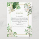 Search for white and gold wedding programs Botanical