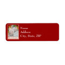 Search for jingle bell return address labels Red