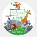 Search for jungle baby shower stickers 1st birthday party
