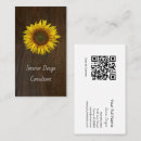Search for sunflower business cards Barn wood