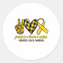 Search for go for the gold stickers Cure childhood cancer