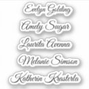 Search for cursive font stickers Handwritten