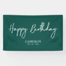 Search for happy birthday green banners Simple