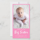 Search for big sister pregnancy invitations Pink