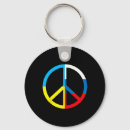 Search for peace sign round key rings Ukrainian