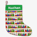 Search for train christmas stockings Santa