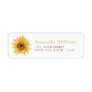 Search for sunflower birthday return address labels Yellow