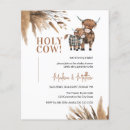 Search for rustic farm baby shower invitations Highland cow
