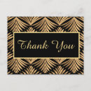 Search for deco wedding postcards Black and gold