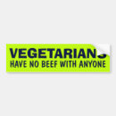 Search for vegetarians bumper stickers Food