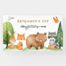 Search for woodland banners 1st birthday