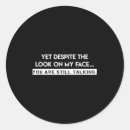 Search for talk to the hand stickers Talking