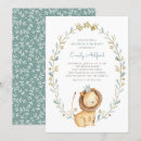 Search for prince baby shower invitations Lion