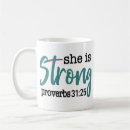 Search for proverbs 31 coffee mugs She is strong
