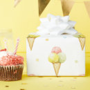 Search for ice cream cone wrapping paper Watercolor