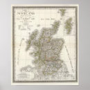 Search for scotland map posters Engraved