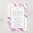 Search for purple geode wedding invitations Agate