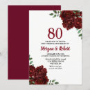 Search for 80th anniversary invitations Flowers