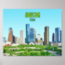 Search for vintage houston posters Skyline
