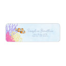 Search for tropical fish return address labels Cute