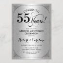 Search for 55th wedding anniversary invitations Damask